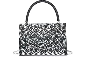 Labair Womens Evening Bag Frosted Rhinestone Glitter Clutch Purse Wedding Formal Cocktail Purse Handbag Small.