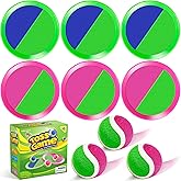 Outdoor Toys for Kids Ages 3-5, 4-8, 8-12 - Ball Catch Game for 3 4 5 6 7 8 -12 Year Old Boys Girls, Outside Toss Game Set for Beach, Pool, Yard - Toddlers Birthday Gifts Easter Basket Stuffers(6Pcs)