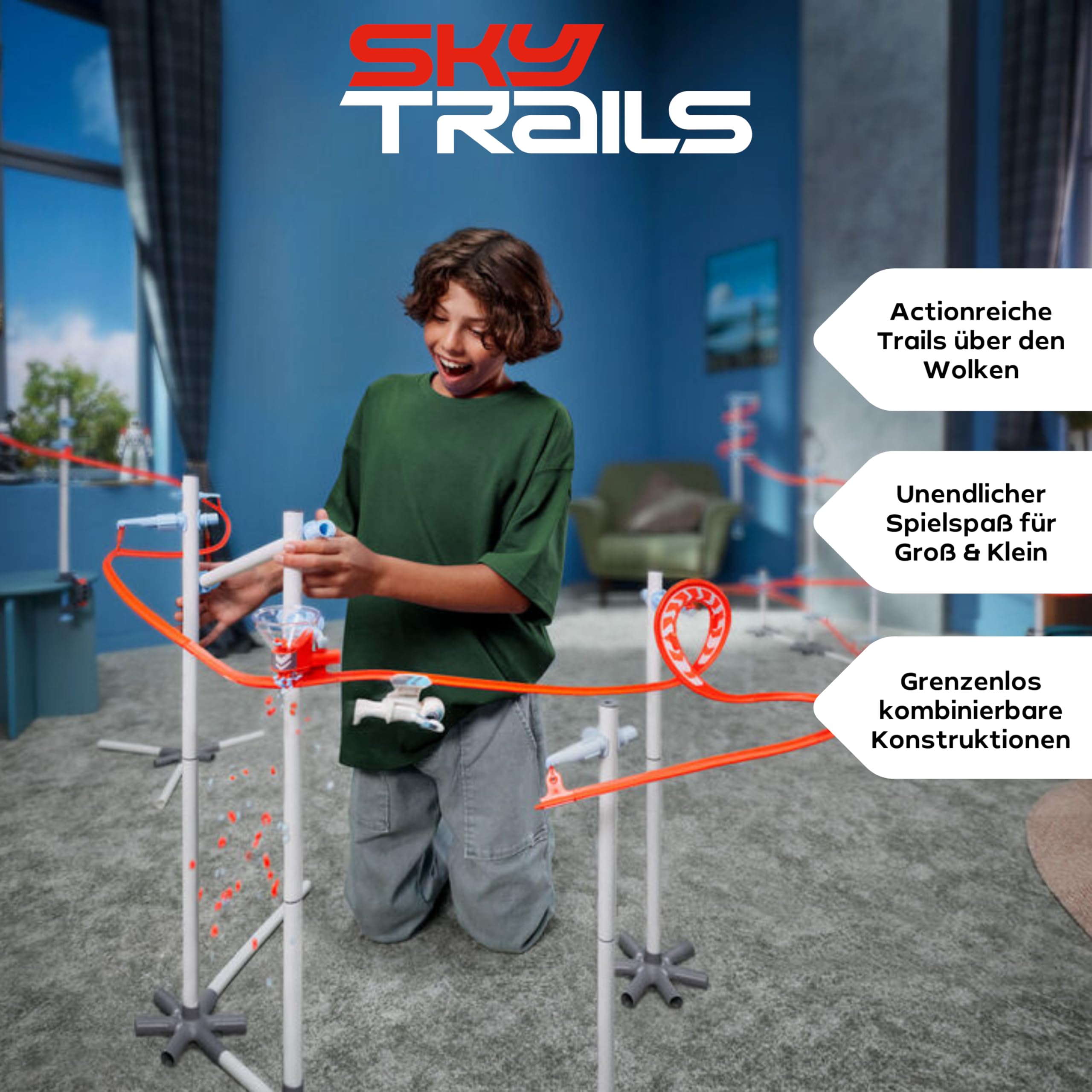 Sky Trails | Starter Kit | Konstruktionsspielzeug für fantasievolle Strecken & Abenteuer | Baue Deine eigene Welt Kinder ab 7 Jahren | 71969 3