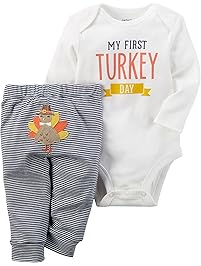 Carter's Baby My First Turkey 2-Piece Bodysuit Pants Set