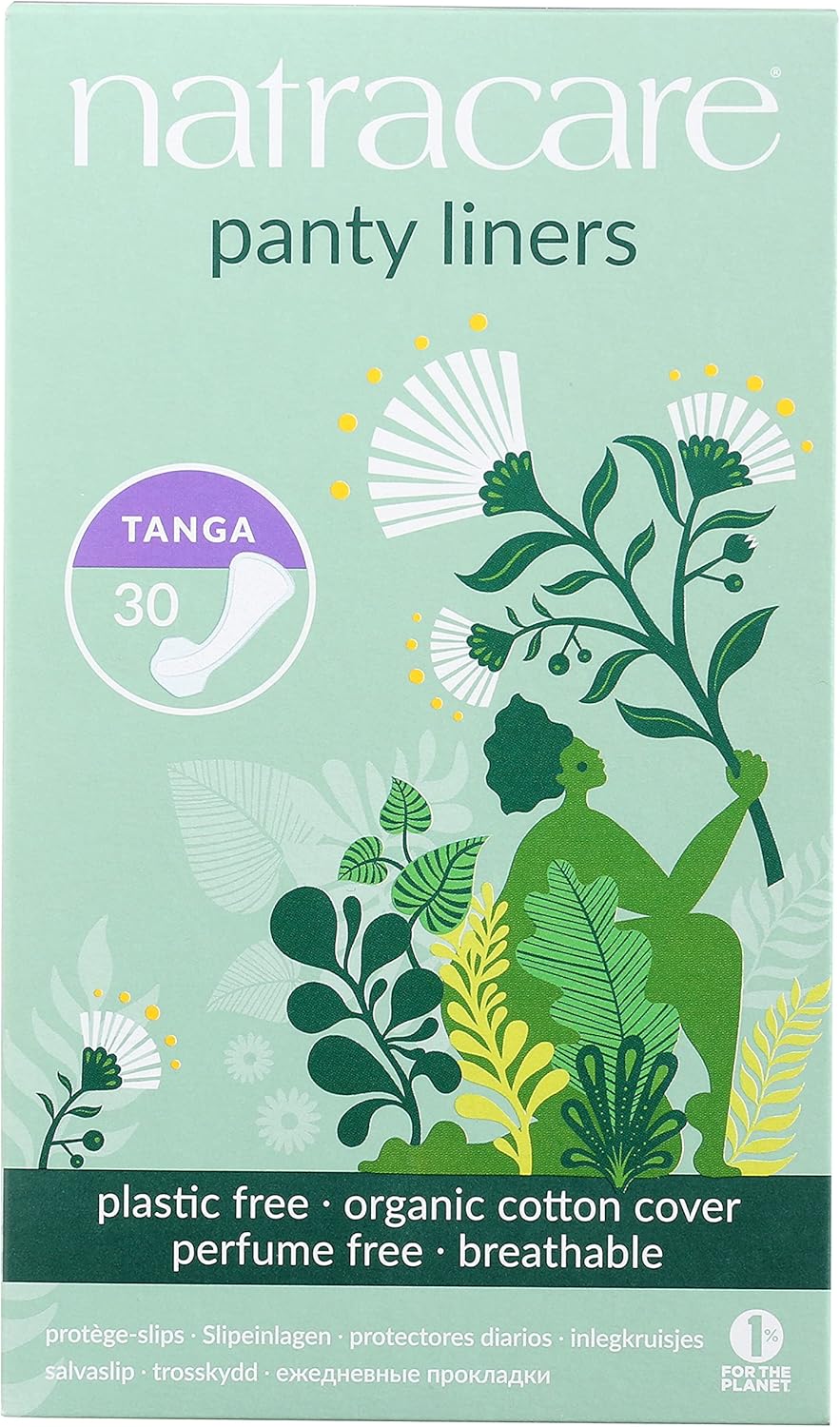Natracare Natural Panty Liners, Tanga, 30 Count Boxes: Health & Personal Care