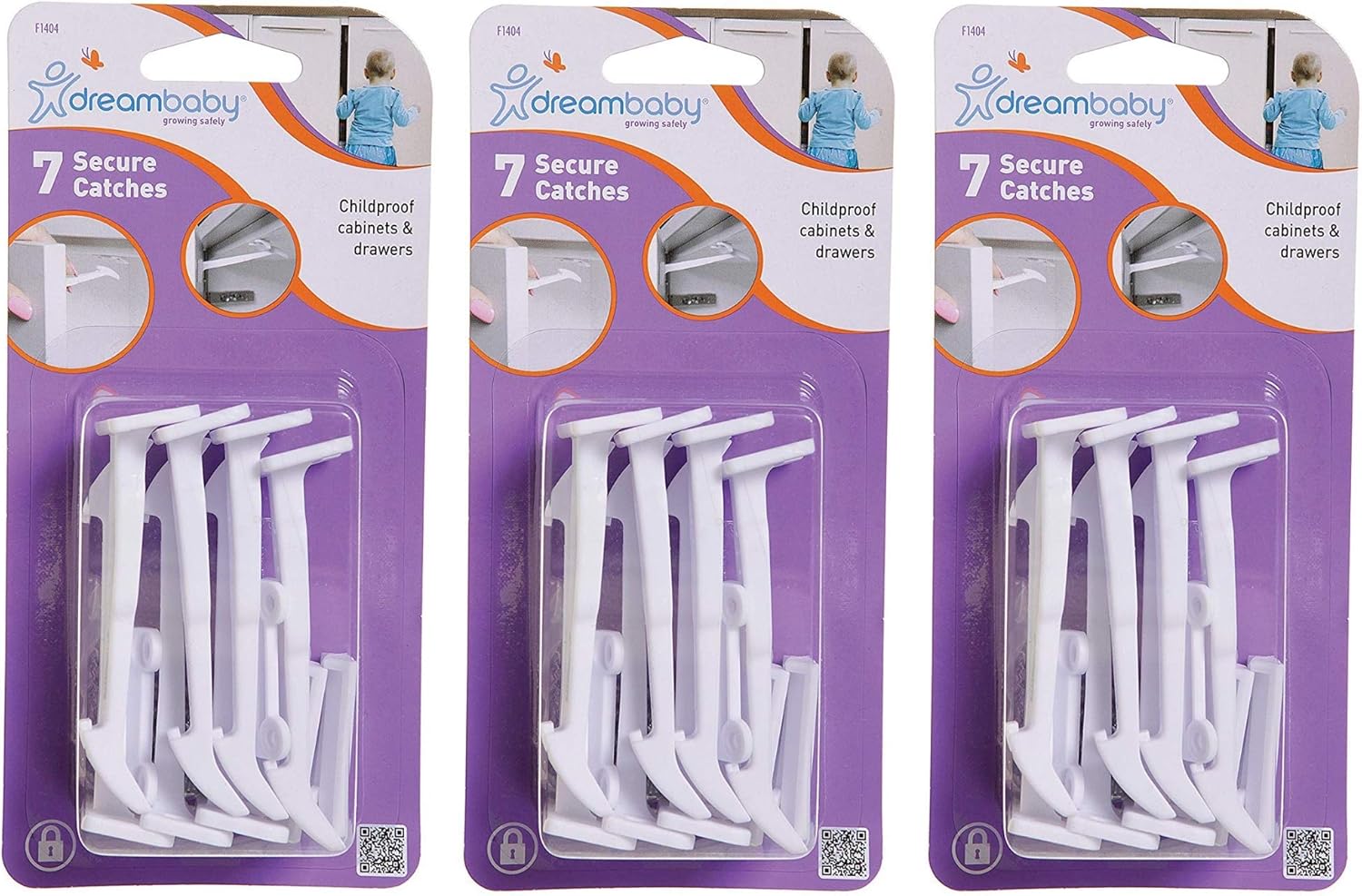 Dreambaby Secure Catches Safety Locks (Pack of 21)