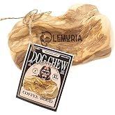 lemuria Gorilla Wood Dog Chew, Coffee Wood Dog Chew Real Wooden Bone, Safe Dental Cleaning Chews for Teething Puppy, Stress Relief Toys (Extra Large)