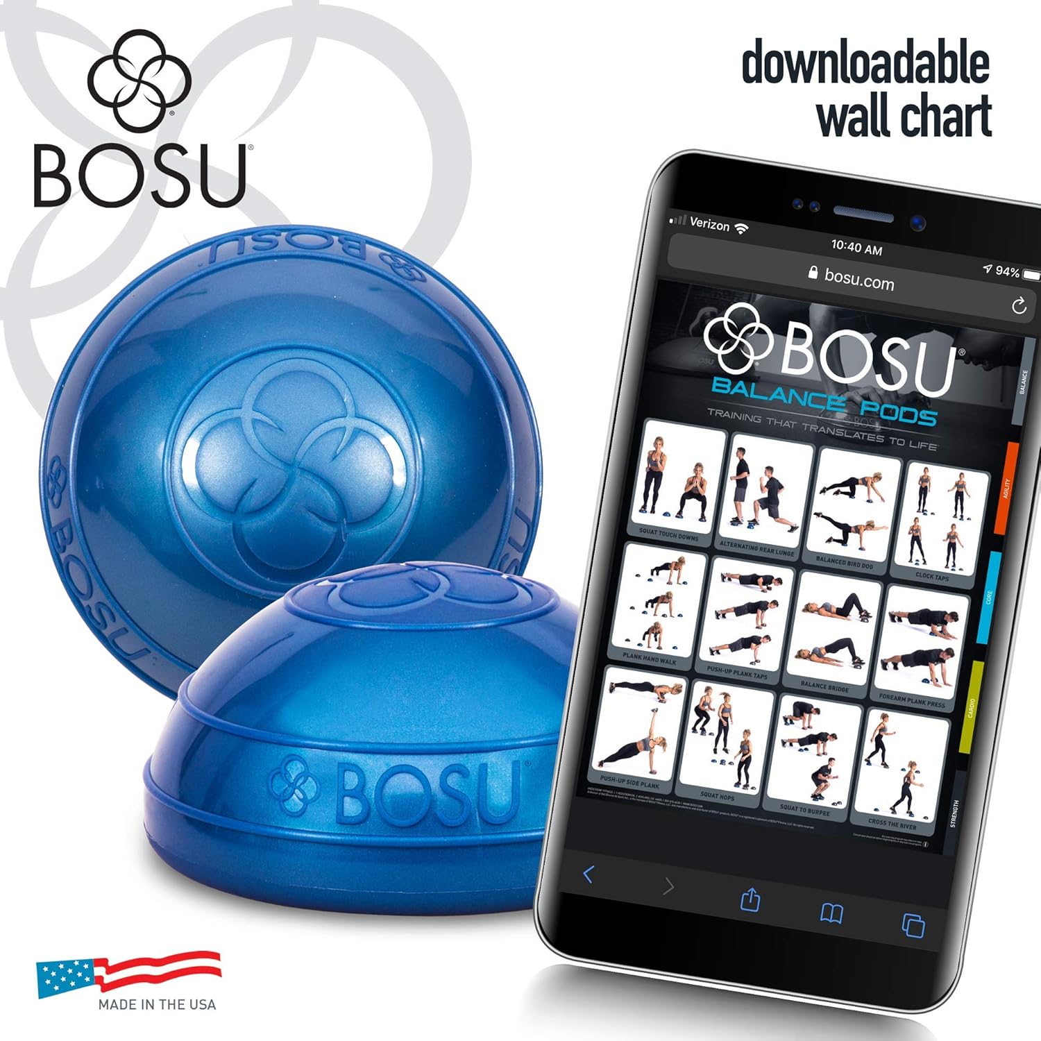 BOSU Balance PODS 2Pack, Sports & Outdoors Amazon Canada
