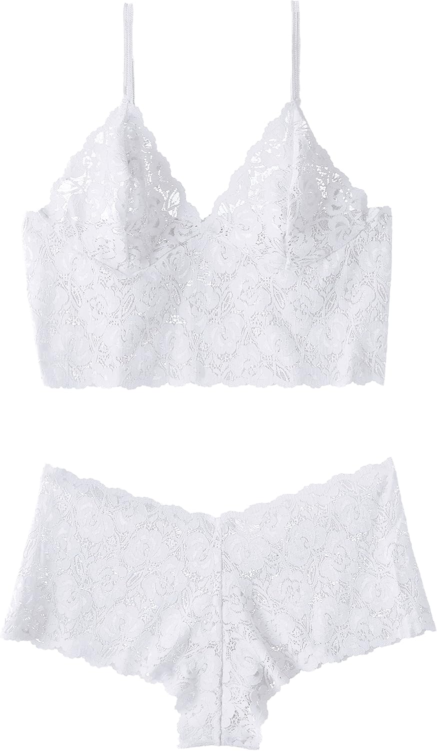 Escante Women's Lace Cami Set: Clothing
