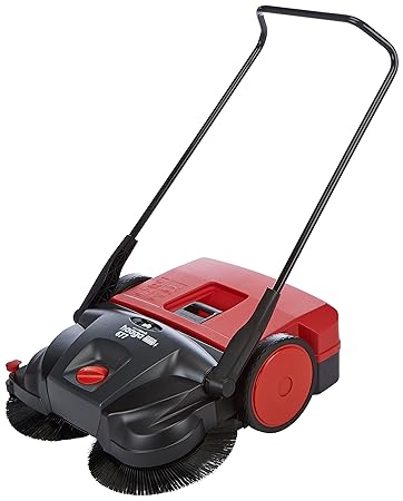 Haaga 677400 Kehrbesen/Handkehrmaschine 677 Profi | bietet unschlagbare Leistung mit akkubetriebenen Bürsten, egal ob nass, t