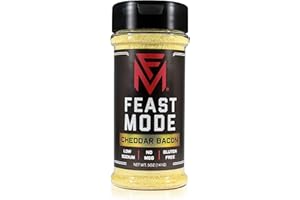 Cheddar Bacon - Feast Mode Flavors - Low Sodium, No MSG, Gluten Free, All Natural, Meal Prep Seasoning , Healthy , Smokey Flavor