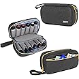 LUXJA Essential Oil Carrying Case - Holds 12 Bottles (5ml-15ml, Including Roller Bottles), Portable Organizer for Essential Oil and Accessories (Bag Only), Black