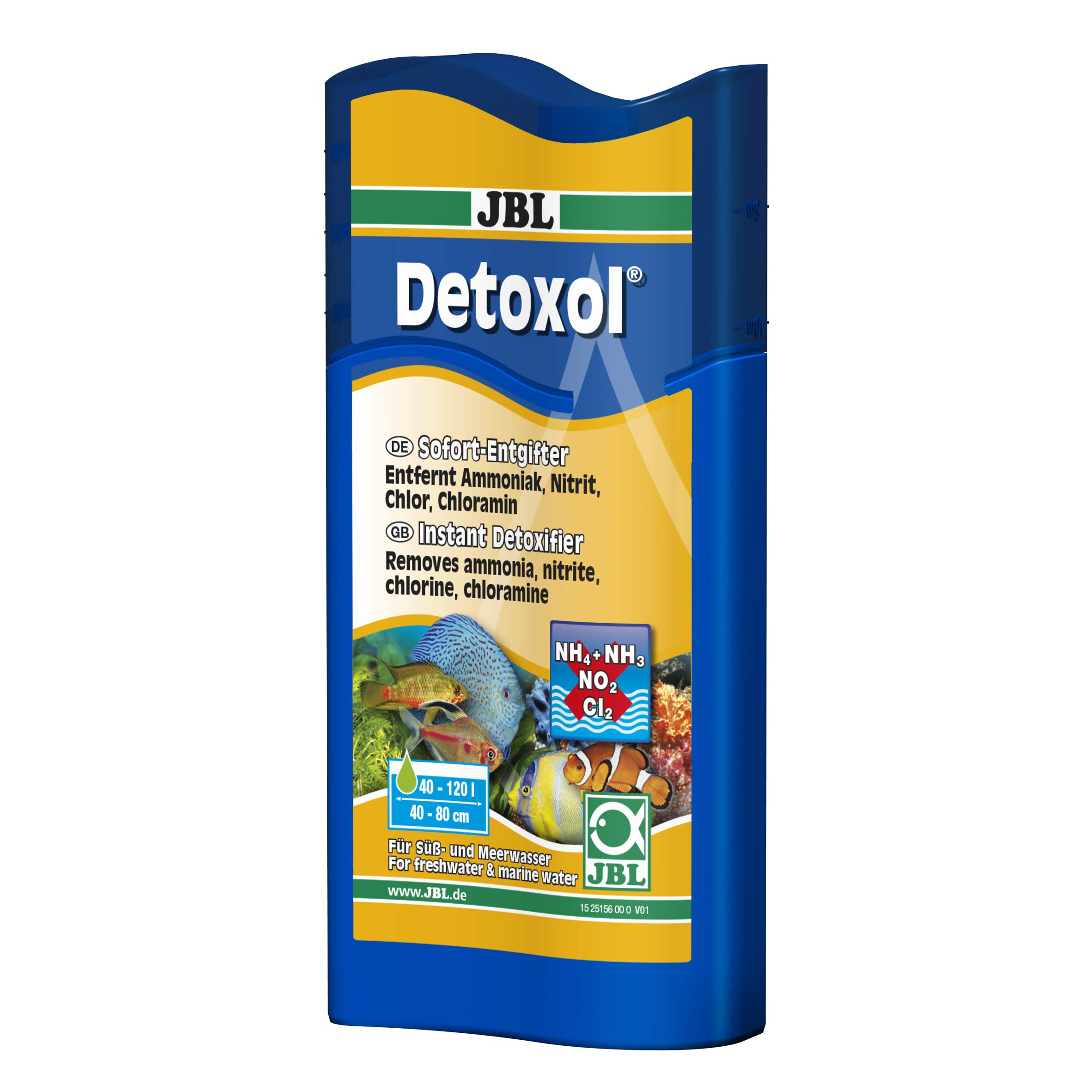JBL Detoxol 100 ml, Instant detoxifier for healthy aquarium water