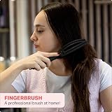 Olivia Garden Fingerbrush Combo Small Hair Brush Boar Nylon Bristles view 8