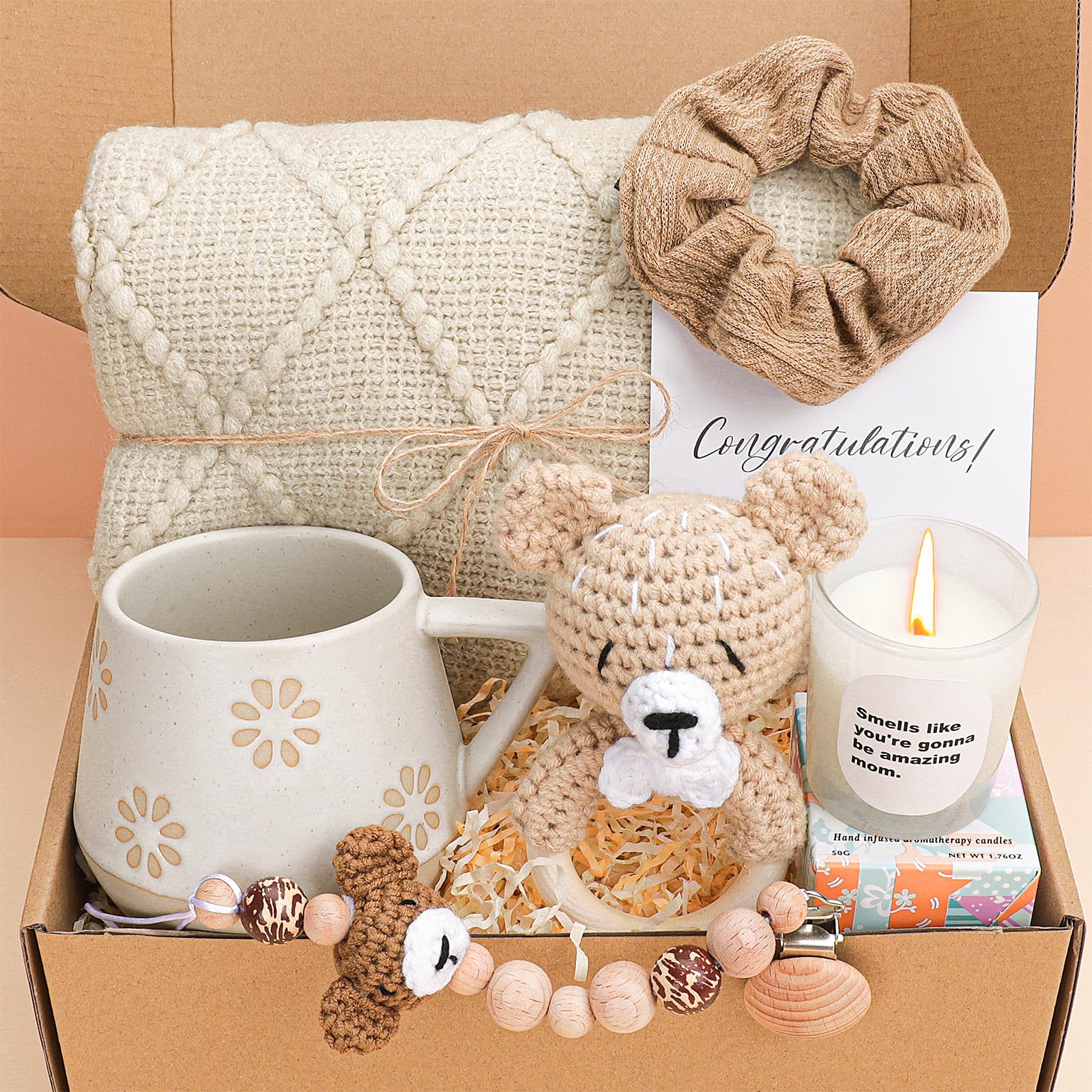 Photo 1 of Elysirise New Mom Gifts,Gifts for New Mom,New Mom Gifts for Women,Baby Shower Gifts,Baby Boy Gifts,Pregnancy Gifts,Postpartum Gifts for Mom,New Mom Gift Basket After Birth,Gender Reveal Gifts