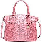 Makcr Joacbv Women Purse Satchel Bag Long Crossbody Classy Tote Bag Top Handle Vegan Leather Ladies Handbags Embossed Pattern