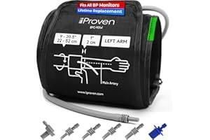 IPROVÈN Extra Large Cuff Compatible with All Automatic Blood Pressure Monitors, Curved Fit, 9"-20.5" Inches (22-52CM), XL Replacement Cuff for Big Arms with 6 Connectors