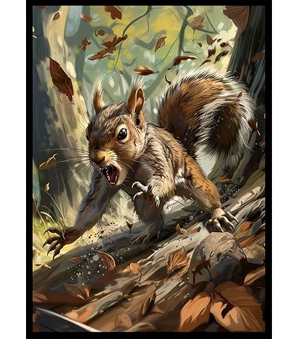 Amazon.com: Squirrel AI Paintings TCG Game Mat with Zones
