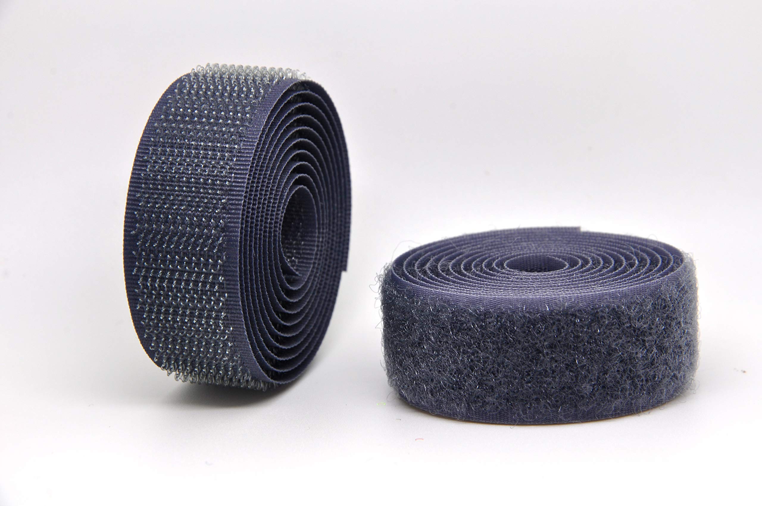 Grey 50mm Sew-on Hook & Loop Tape Alfatex® Brand supplied by the Velcro Companies - Various Lengths (Length: 10m)