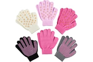 Zelda Matilda Magic Knit Kids Stretch Gloves - Winter Gloves for Kids Extra Strong Grips Packs