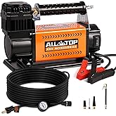 ALL-TOP Air Compressor Kit, 12V Portable Inflator 7.06CFM, Offroad Air Compressor for Truck ,Air Pump for Car Heavy Duty, Max 150PSI for SUV 4x4 Vehicle RV Tire