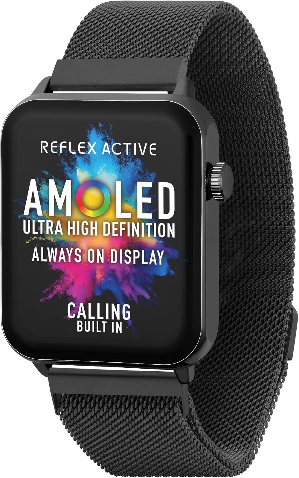Reflex Active S30 Smart Watch 1.78'' AMOLED Always-On Black Mesh Stainless Steel