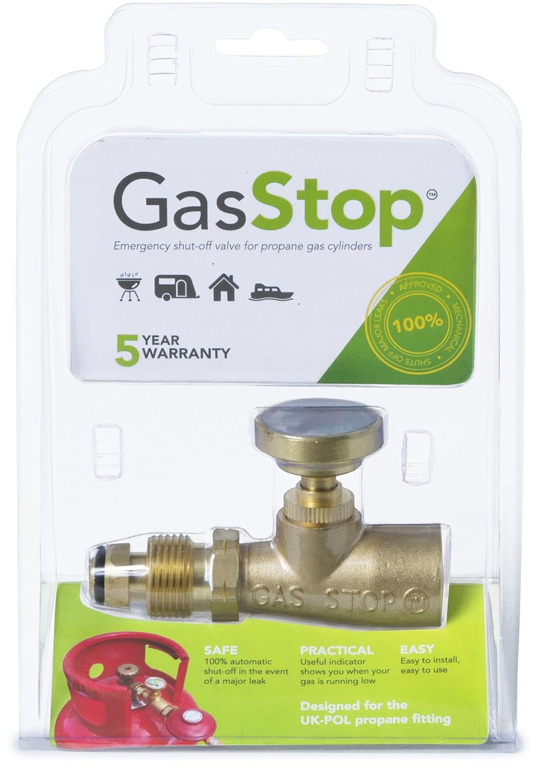 GasStop Emergency Shutoff Valve UK POL for Propane LPG Amazon.co.uk