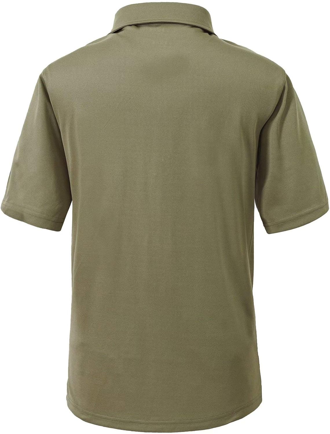 Tyhengta Men's Polo Shirt Short Sleeve Quick Dry Performance Lightweight Tactical Shirts: Clothing