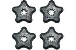 Aifeier ET 4 Pieces 5/16"-18 Female Thread 5 Star Knobs Nylon Clamping Knob Jig Knobs