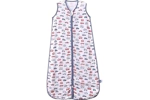 TADO MUSLIN Baby Sleep Sack 2-4 T Baby Wearable Blanket 100% Organic Cotton 0.5 TOG Toddler Sleep Sacks 2- Way Zipper Soft 4 Layers Muslin 2T 3T 4T Car