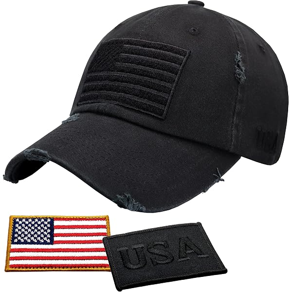 Shyyween American Flag Trucker Hat 3-Pack - Adjustable Snapback, Mesh Back, Black/Gray/Navy