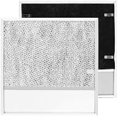 WZKO BP57 Range Hood Filter with Light Lens pack 2 for Broan-NuTone 43000 Series Stove Hood Vent Air Filter-Kitchen Exhaust Grease Aluminum Filter- 11-3/8 x 11-3/4 In