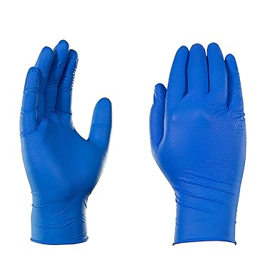 gants nitrile bleu mécanique