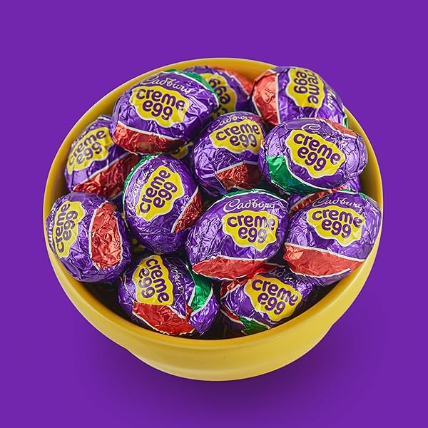 CADBURY CREME EGG CHOCOLATE WITH FONDANT, EASTER CANDY EGGS, 1.2 OZ (4 COUNT)
