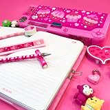 Tinc Mallo Character Pop Out Pencil Case Pink with Pencil, Pen & Ruler view 4