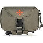 Lonloke Ifak Pouch-Rapid Deployment Tactical MOLLE Trauma Kit Pouches, Quick Release Tear-Off Medical First Aid Kit Organiser with Red Immediate Identify for Emergency Surviva.