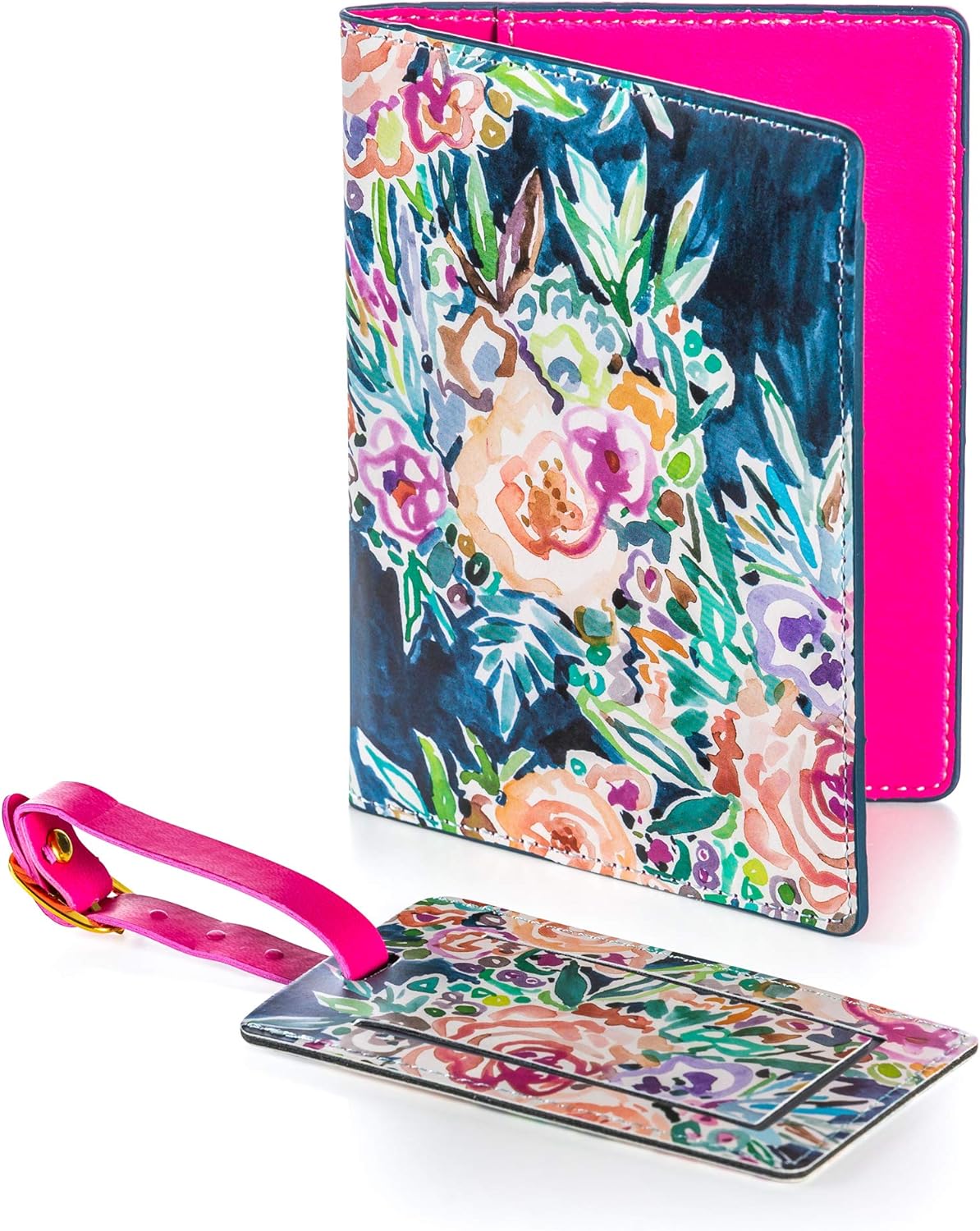 passport cover and luggage tag gift set