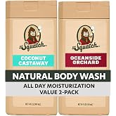 Dr. Squatch Natural Men's Body Wash, Moisturizing Shower Gel (14oz, 2-Pack) | Cleansing, Long Lasting Scent, Moisturizing Body Wash for Men, Real Soap Formula (Coconut Castaway &amp; Oceanside Orchard)