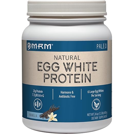 MRM all Natural Egg White Protein, Rich Vanilla 24 Ounce best paleo powder MRM all Natural Egg White Protein, Rich Vanilla 24 Ounce best paleo powder