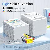 Gureef LC422XL Ink Cartridges 4 Colour for Brother MFC-J Series LC422XL view 3