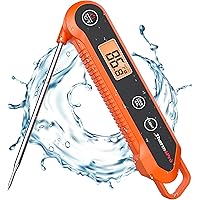 ThermoPro Waterproof Digital Instant Read Meat Thermometer Kitchen Cooking Food Thermometer with Backlight Steak Oil Fry Cand