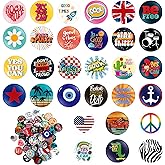 Kigeli 80's Buttons Pins 1 Inch/ 25 mm Retro Punk Button Pin Slogans Sayings Pinback for Backpacks Bags Hats Jeans