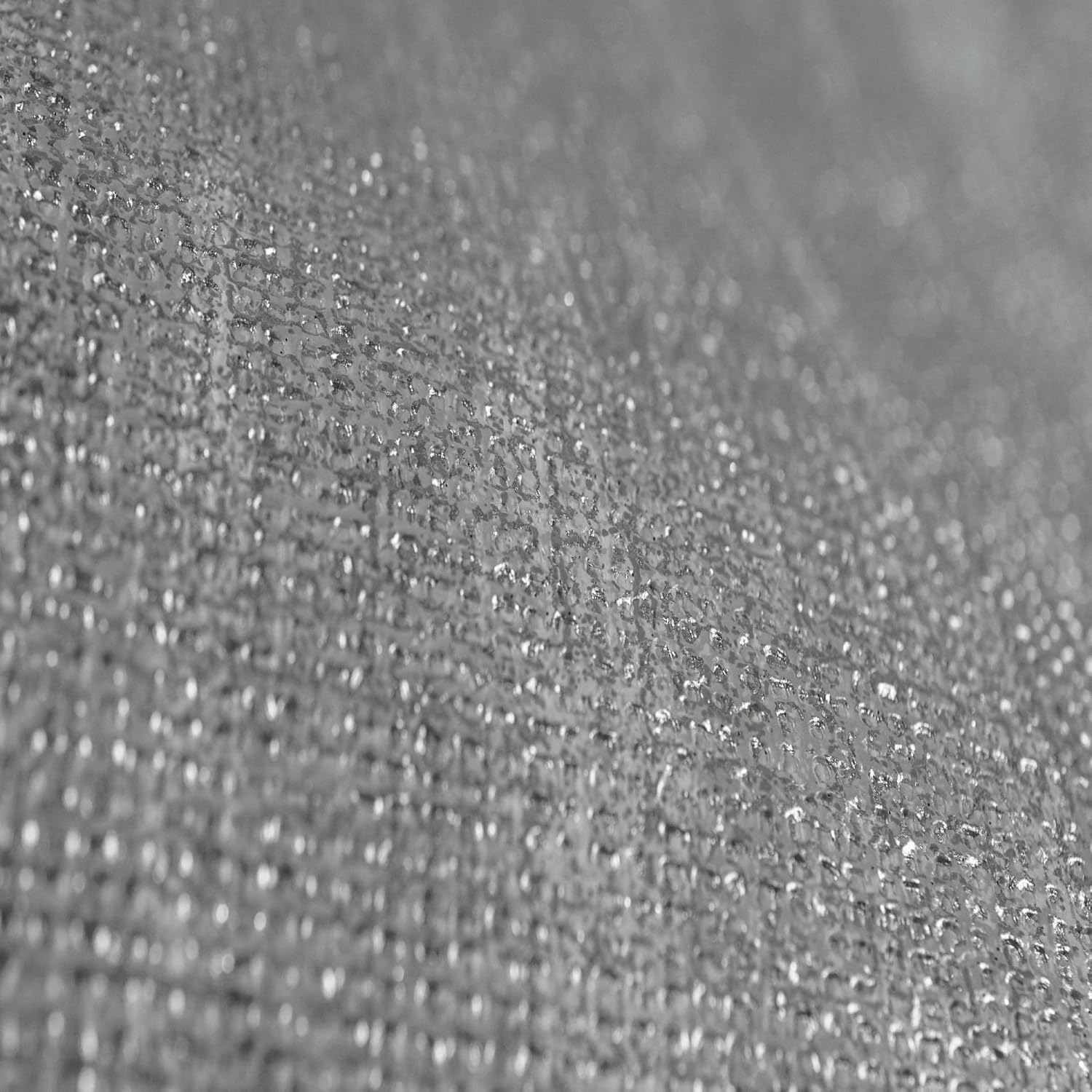Boutique Grey Chenille Textured Plain Metallic Luxury Wallpaper, 52 x 1000 cm - Image 5
