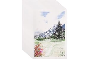 tumuarta Watercolor Paper Bulk, 140 LB, 300 GSM, Cold Press, 50 Sheets, 5x7, Acid Free, Mixed Media Paper for Watercolors, Acrylic, Oil Pastel, Crayons and More Wet & Dry Media