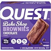 Quest Nutrition Bake Shop, Chocolate Brownies, 10g Protein, 2g Net Carbs, 1g Sugar, 4 Count