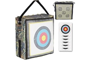 SERfawnCH High Polymer Archery Target - Durable Practice Bag for Compound Bows & Crossbows up to 400FPS, Outdoor Shooting Tra