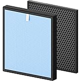 Ycwarmxx HSP001 True HEPA Filter Replacements Compatible with HATHASPACE Air Purifier Filters HSP001,4-Stage Air Purifier Filter with Activated Carbon,1 Set