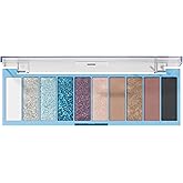 e.l.f. Perfect 10 Eyeshadow Palette, Ten Ultra-pigmented Blue & Purple Metallic Shades, Blendable Formula, Vegan & Cruelty-Free, Intergalactic