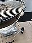 QuliMetal Side Table Shelf For 22" Weber Kettle Grills - Extra Workspace For Master Touch & Original Models