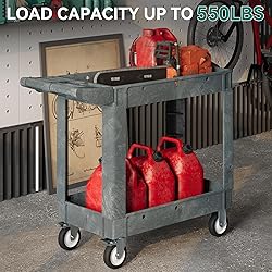 YITAHOME Utility Cart on Wheels, 550 lbs Capacity