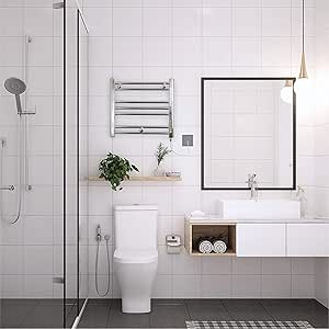 Romano - Toallero eléctrico pequeño doble combustible cromado ...