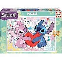 Clementoni - Disney Stitch Stitch-500 Pieces, Poster Included