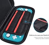 daydayup Nintendo Switch Lite Carry Case with 16 Game Slots Black view 3