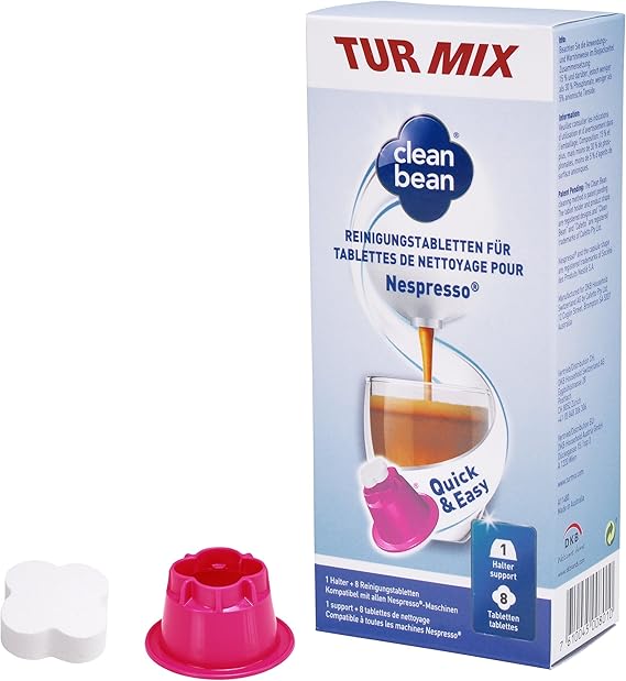 Turmix Clean Bean Cleaning Tablets for Nespresso Coffee